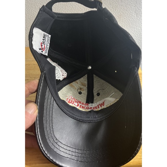 Vintage Dale Earnhardt #3 7 Time Nascar Winston Cup Champion Chase Leather Hat - Picture 8 of 10